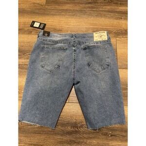 True Religion Ricky SN Flap Shorts Blue Jean Shorts Jorts Men's‎ Size 38 12" NWT